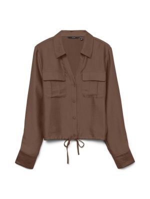 VMTOMA LS TIE SHIRT WVN LCS Cocoa Brown