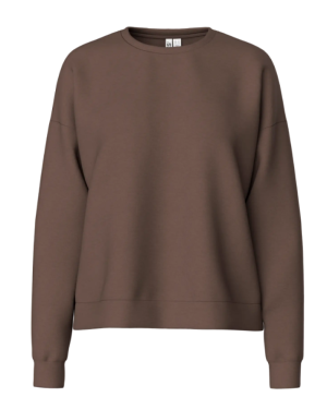 PCMICHELLE SCUBA LS TOP SWT NO Hot Fudge