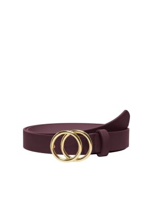 ONLRASMI FAUX LEATHER JEANS BE Winetasting/GOL