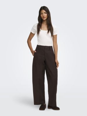 ONLCLAIR MW BARREL PANT PNT NO Black Coffee