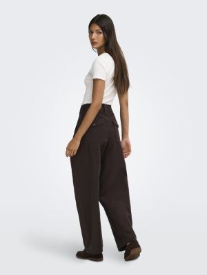 ONLCLAIR MW BARREL PANT PNT NO Black Coffee