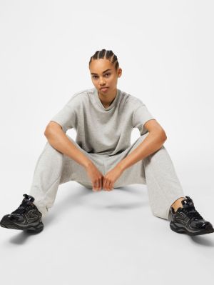 PCPOLLY HW SWEAT PANTS MSA JRS Light Grey Mela