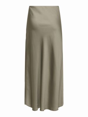 ONLCHIGO ANKEL SATIN SKIRT WVN Walnut