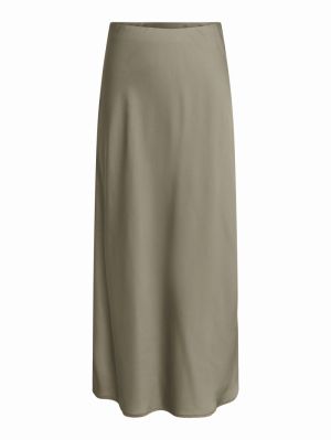 ONLCHIGO ANKEL SATIN SKIRT WVN Walnut