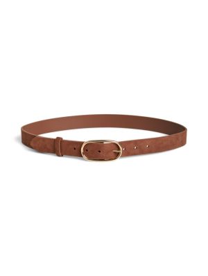 PCADIMA SUEDE JEANS BELT FC Root Beer/Gold