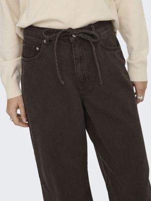 ONLGIANNA MW STRAIGHT COLOR PN Dark Brown Deni