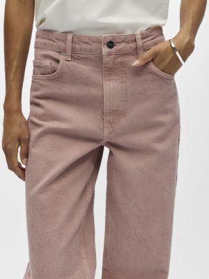 OBJAGGY MW STRAIGHT JEANS E TN Pale Lilac