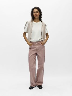 OBJAGGY MW STRAIGHT JEANS E TN Pale Lilac