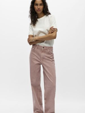 OBJAGGY MW STRAIGHT JEANS E TN Pale Lilac