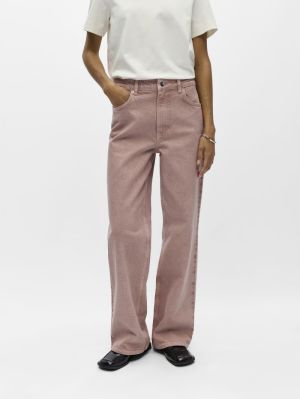 OBJAGGY MW STRAIGHT JEANS E TN Pale Lilac