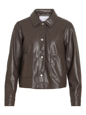 VIHELLIUM SHORT JACKET - NOOS Coffee Bean