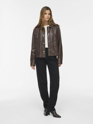 VIHELLIUM SHORT JACKET - NOOS Coffee Bean