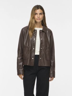 VIHELLIUM SHORT JACKET - NOOS Coffee Bean