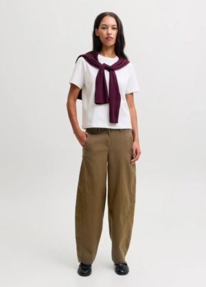 JXHAZEL KIRA BARREL MW PANTS P Beech