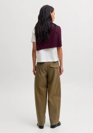 JXHAZEL KIRA BARREL MW PANTS P Beech