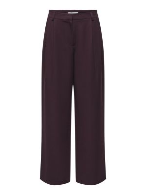 ONLHATTIE HW PLEAT STR PANT TL Fudge
