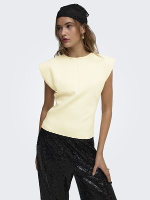 ONLDEMA SL  O-NECK TOP EX KNT Cloud Dancer
