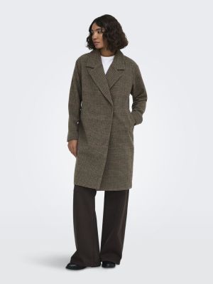 ONLLULU CHECK COAT OTW Fungi/Check