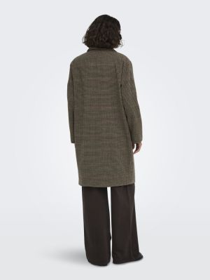 ONLLULU CHECK COAT OTW Fungi/Check