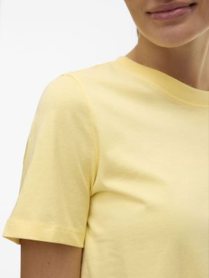 VMPAULINA SS T-SHIRT JRS NOOS Lemon Meringue