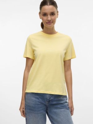 VMPAULINA SS T-SHIRT JRS NOOS Lemon Meringue