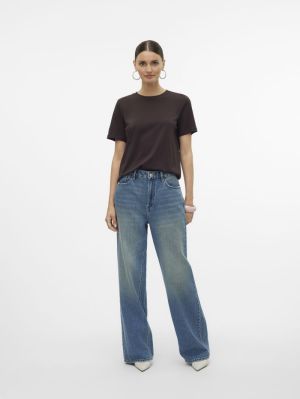 VMPAULINA SS T-SHIRT JRS NOOS Chocolate Torte