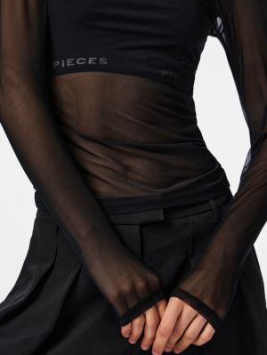 PCNINNI LS MESH TOP JRS NOOS B Black