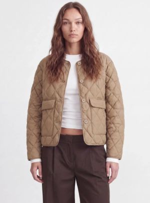 JXHOPE QUILTED JACKET OTW NOOS Petrified Oak/D