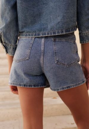 jadene short skort medium blue den