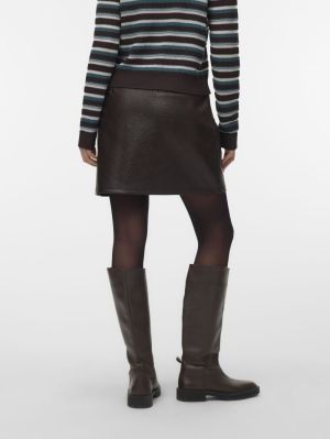 VMBRIDGET HW SHORT SKIRT JRS Chocolate Torte