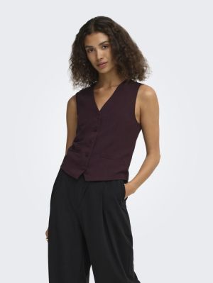 ONLIRIS-HATTIE WAISTCOAT TLR N Fudge