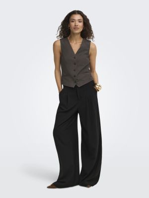 ONLIRIS-HATTIE WAISTCOAT TLR N Chocolate Torte