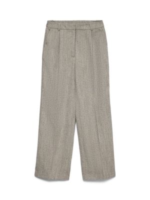 AWDARCIE HW WIDE PANT NOOS Walnut/HERRINGB