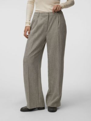 AWDARCIE HW WIDE PANT NOOS Walnut/HERRINGB