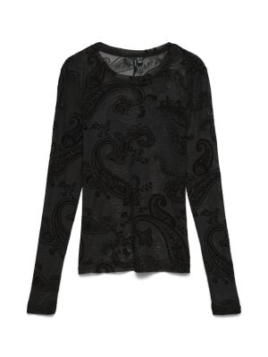 VMLOVA LS MESH TOP JRS NOOS Black/Paisley F