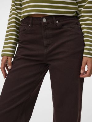VMTESSA HR WIDE JEANS COLOR GA Chocolate Torte