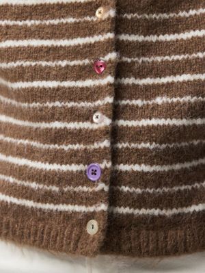 PCASIRA SL BUTTON KNIT VEST BC Coffee Quartz/C