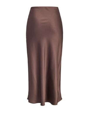 JXTINE SATIN SKIRT WVN SN Demitasse