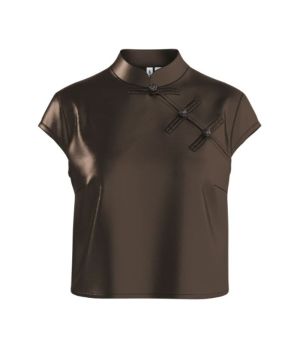 HDGEMMA SS MANDARIN COLLAR TOP Shopping Bag