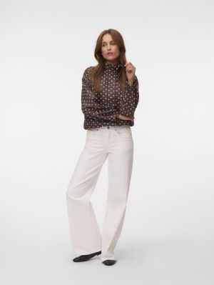 VMKAYLA HIGH NECK JACKET EXP Chocolate Brown