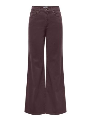ONLMADISON-SILLE HW WIDE PANT Fudge