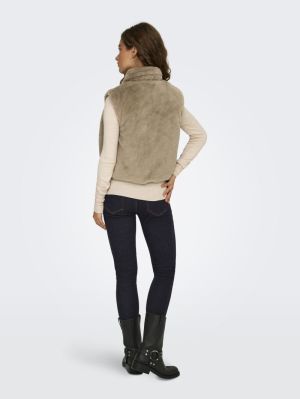 ONLDANA FAUX FUR REV.WAISTCOAT Silver Mink
