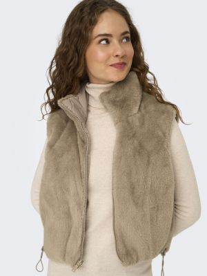 ONLDANA FAUX FUR REV.WAISTCOAT Silver Mink