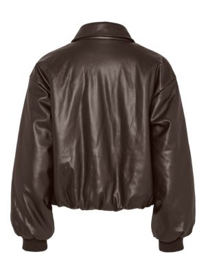 PCLARA PADDED COATED BOMBER JA Hot Fudge