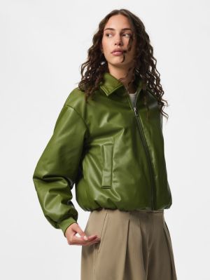 PCLARA PADDED COATED BOMBER JA Sphagnum