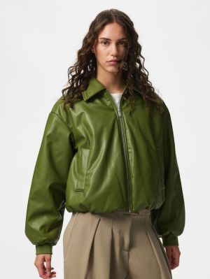 PCLARA PADDED COATED BOMBER JA Sphagnum