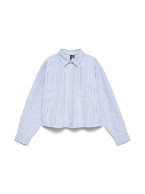 VMARIA LS SHORT BOXY SHIRT WVN Ice Melt/IKA ST