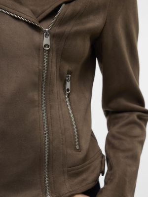 VMJOSE SHORT FAUX SUEDE JACKET Chocolate Chip