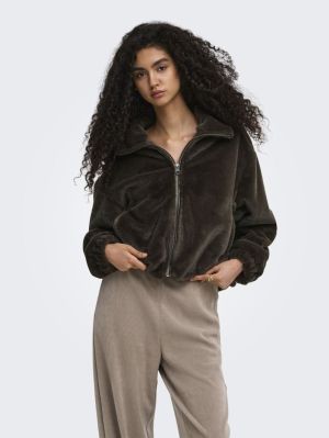 ONLDANA SOL FAUX FUR JACKET CC Demitasse