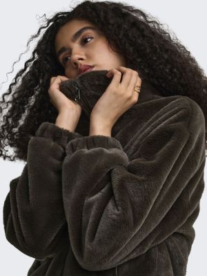 ONLDANA SOL FAUX FUR JACKET CC Demitasse